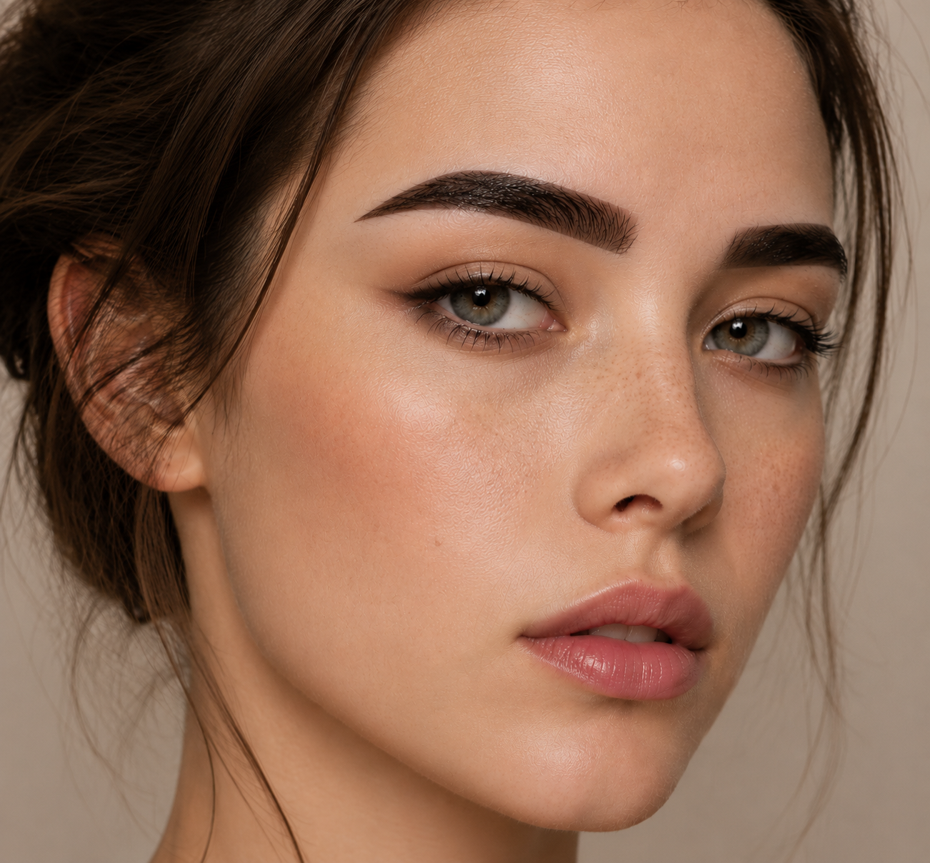 Eyebrow pencils look too heavy