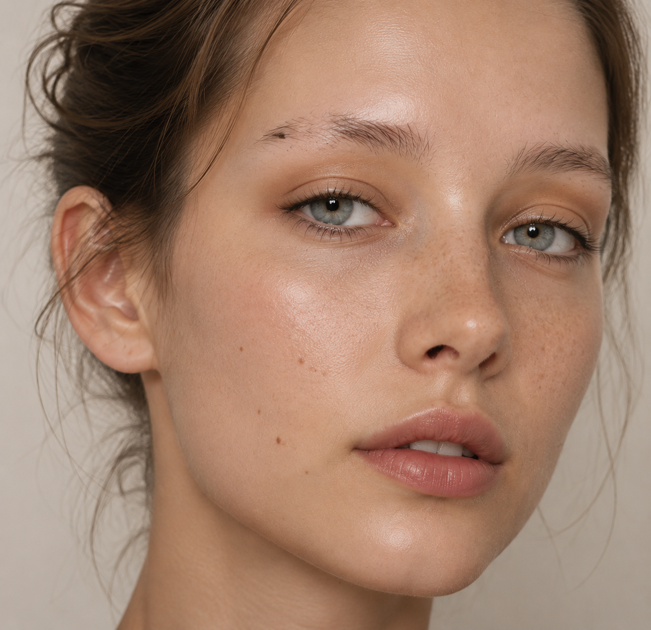 Sparse and uneven eyebrows